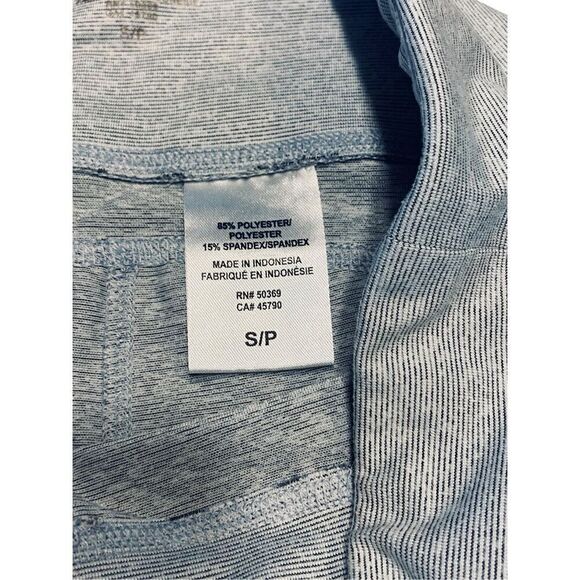 Spalding Womens Black White Striped Pull On High Waist Leggings Size Small - Picture 7 of 7